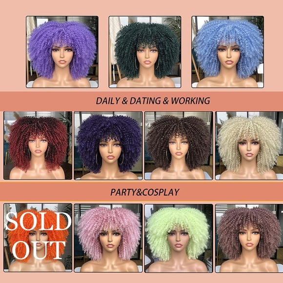 Afro Kinky Curly Wigs - Picture 8 of 10